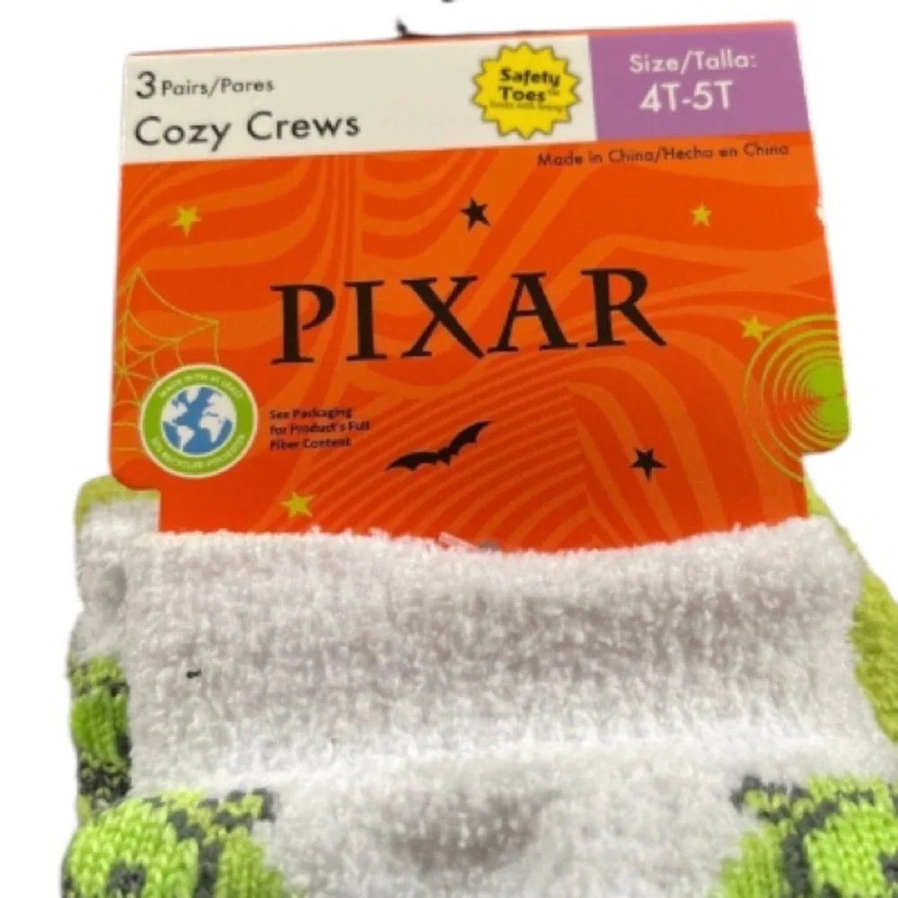 4T/5T Unisex Monster Inc Socks